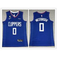 ราคา 4 styles 2023 nba jersey Los Angeles Clippers No 0 Westbrook white basketball jersey (19784510317)