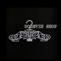 ราคา ไม้แขวนเสื้อ ไม้แขวนผ้า ไม้แขวน พลาสติก ลายผีเสื้อ สีทอง แขวนเสื้อผ้า เดรส ขนาด16x8นิ้ว 12 ชิ้น แพ็ค (9846497571)