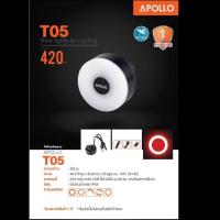 ราคา ไฟท้ายจักรยาน APOLLO ดีไซน์ใหม่ล่าสุด หลอดไฟ LED 5 จังหวะ ป้องกันน้ำIPX5 ชาร์ USB (8486981789)