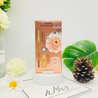 ราคา NOVO โนโว ดินสอเขียนคิ้ว แบบหมุนแถมไส้ดินสอ บล๊อกคิ้ว No 5146 NOVO FASHION BROW Eyebrow No 5146 มีให้เลือก2สี (14921413137)