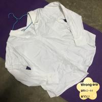 ราคา เสื้อเชิ้ตคอวี อก42 44 งานป้าย (21252160136)