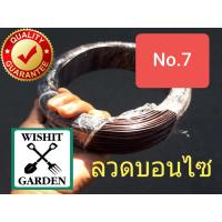 ราคา ลวดดัดบอนไซ เบอร์ 7 น้ำหนัก 1 กิโลกรัม ราคาถูก ลวดดัดกิ่งไม้ ลวดมัดต้นไม้ ลวดไม่เป็นสนิมใช้ในงานทำสวนต้นไม้ทุกชนิด (10076226631)