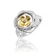 ราคา Phoo Shop แหวนกังหัน แชกงหมิวนำโชค มี2แบบให้เลือก แหวนกังหันล้อมเพชรCZ กังหันหมุนได้ (800632030)