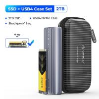 ราคา ORICO 40Gbps M 2 SSD NVMe พร้อม USB4พัดลมทำความเย็น PCIe3 0อุปกรณ์3 4สายฟ้าอลูมิเนียมที่เข้ากันได้ฟรี8TB สำหรับ Mac (21245241824)