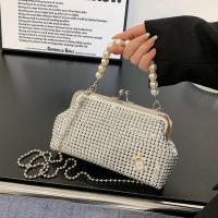 ราคา กระเป๋าใหม่2023ฤดูใบไม้ผลิ ฤดูร้อนพร้อมขาหนีบเพชรกระเป๋าถือลูกปัดกระเป๋าของผู้หญิงกระเป๋า Cheongsam (19409481901)