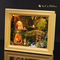 ราคา DIY กรอบรูปไม้ตุ๊กตาชุดขนาดเล็กห้องนอนกระรอกห้องกาแฟบ้านตุ๊กตาเฟอร์นิเจอร์ประกอบ Casa ของขวัญเพื่อน (20444709793)