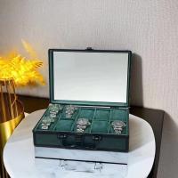 ราคา พร้อมส่ง กล่องนาฬิกา 10 เรือน กล่องใส่นาฬิกา กล่องเหล็กเกรดพรีเมี่ยม กล่องเก็บนาฬิกาข้อมืออลูมิเนียม กล่องของขวัญ Watch Box สีเขียว (20056187185)