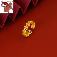 ราคา Ready Stock ของแท้100 มีเก็บเงินปลายทาง แหวนปรับขนาดได้ แหวนเหรียญทองแดง แหวนทองปลอมสวย แหวนทองแท้1 2 แหวนทอง1กรัมแท้ แหวนวินเทจ น้ำหนัก 0 6 กรัม jewelry for women ทองคำแท้ 96 5 มีใบรับประกันสินค้า แห