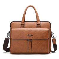ราคา 2022 New Fashion Mens Bag Mens Briefcase Handbag PU Business Casual Shoulder Messenger Bag Large Capacity (19805132863)