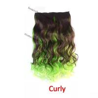 ราคา วิกผมแฟชั่นทรงตรงยาว วิกผมหยิก5คลิปต่อผม สีน้ำตาลไฮไลท์วิกผมสีแดงชมพูฟ้าเขียว (11830822081)