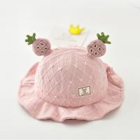 ราคา สีทึบหมวกชาวประมงเด็กผู้หญิงลายการ์ตูนสับปะรดหมวกกันแดดมีระบายน่ารักฤดูร้อนสำหรับหมวกทรงสูงเบบี้ (21307849875)