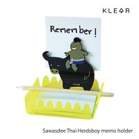 ราคา KlearObject Sawasdee Thai Herdsboy holder อะคริลิคใส่กระดาษโน๊ต กล่องใส่กระดาษโน๊ต กล่องใส่นามบัตร ของใช้บนโต๊ะทำงาน กล่องอะคริลิค ที่ใส่กระดาษโน๊ต (16629657348)