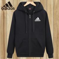 ราคา Ready Stock M 5XL 45 115KG Adidaเสื้อฮู้ดอาดิดาส ไซส์ใหญ่ผู้ชาย แขนยาว เสื้อฮู้ด เสื้อกันหนาว ซิปหน้า มีเชือก หลวมๆ (16222577025)