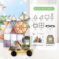 ราคา แผ่นแม่เหล็กขนาด60 100 120 160 200 ชิ้นสำหรับของเล่นปริศนาสำหรับเด็ก4D สีแผ่นติดตัวดูดแม่เหล็กหน้าต่างของเล่นตัวต่อแม่เหล็กที่แข็งแรงและต่อกันเป็นของขวัญเด็กหญิงเด็กชายเกมบล็อกตัวต่อ (21053856607)