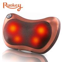 ราคา Relaxation Massage Pillow Vibrator Electric Shoulder Back Heating Kneading Infrared therapy shiatsu Neck Massage (11351130416)