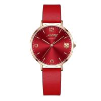 ราคา Nary ใหม่นาฬิกาผู้หญิงแฟชั่นลำลองนุ่มสายหนังเรียบกันน้ำควอตซ์นาฬิกาข้อมือผู้หญิงอารมณ์สง่างามย้อนยุคสายนาฬิกาสีแดงของขวัญสำหรับผู้หญิง7055 (19943207153)