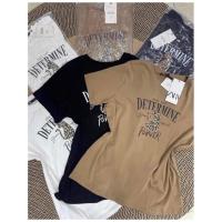 ราคา เสื้อยืดพิมพ์ลายแฟชั่นเสื้อยืดป้ายzaraงานเด้งใส่สบายNEW S 5XL (20582439529)