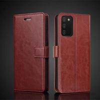 ราคา เคสฝาปิดมีช่องใส่บัตรสำหรับ Samsung Galaxy A03s A03 Core เคสฝาพับหนังย้อนยุคกระเป๋าสตางค์กระเป๋าโทรศัพท์เคสแบบพับปิดได้ (19781305988)