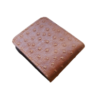 ราคา กระเป๋าสตางค์ 2 พับสั้น กระเป๋าสตางค์หนังวัวแท้ อัดลายหนังนกกระจอกเทศ Cow Hide Leather Wallet ดูเสมือนหนังนกกระจอกเทศจริงๆ (14554054817)