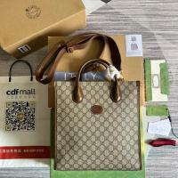 ราคา GG GUCCI กระเป๋า TOTE BAG WITH INTERLOCKING G (21228358473)