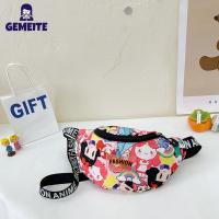 ราคา กระเป๋าสะพายกราฟฟิตีซิปสะพายข้างสำหรับเด็กหญิงเด็กชายพิมพ์ลายน่ารักแฟชั่นสำหรับเด็กกระเป๋าสะพายไหล่กราฟฟิตี (19927923314)