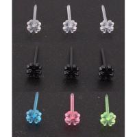 ราคา ต่างหูก้านพลาสติกหัวหมุด ก้านห่วงพลาสติก (19467270854)