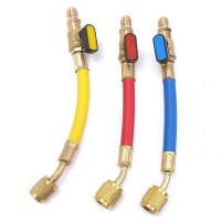 ราคา 19เซนติเมตรรถทำความเย็นเครื่องปรับอากาศ AC วินิจฉัยท่อวัดความดันท่อชุดเครื่องมือ R134A 800PSI แมนิโฟลด์เกจชุด (12898666520)