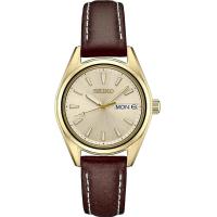 ราคา Seiko Womens Japanese Quartz Dress Watch with Stainless Steel Strap CHAMPAGNE (20131623711)
