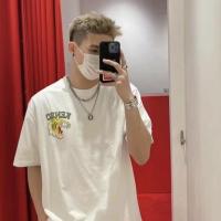 ราคา เสื้อยืดกีฬา KENZ Kenzo Takada Nigo หัวเสือสีชมพูสีน้ำเงินพิมพ์ลายช้างแขนสั้นผู้ชายและผู้หญิง (20478634672)