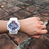 ราคา Casio แท้ นาฬิกาข้อมือชาย รุ่น นาฬิกาข้อมือผู้ชาย สีดำสีทอง สายเรซิ่น รุ่น GA 110GB 1ADR สินค้าใหม่ ของแท้ มีรั (13904187756)