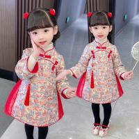 ราคา Hot seller Tang suit cheongsam spring and autumn 2022 new ancient style childrens long sleeved Hanfu baby girl Chinese dress (20861614575)