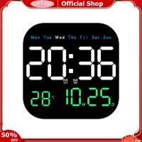 ราคา TEQIN Fast Delivery 7 Digital Wall Clock With Date Day Of Week LED Wall Clock For Living Room Office Bedroom Decor LED Digital Alarm Clock (21124727614)
