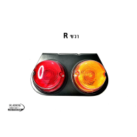 ราคา ไฟ Stop Lamp ไฟสต๊อปแลมป์ ไฟสัญญาณ ไฟราวข้างรถบรรทุก 12V 24V ไฟราวข้างแป้นเหล็ก 2 ตอน (14116904279)