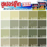 ราคา ICI Dulux สีเขียว ซุปเปอร์โค้ท สีทาภายใน ฟิล์มด้าน ขนาด 3 และ 9 ลิตร สีทาบ้าน สีทาภายใน ไร้กลิ่น สีน้ำอะคริลิค สีน้ำพลาสติก (15954945871)