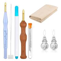 ราคา Punch Needle Embroidery Set Adjustable Carpet Yarn Punch Needle for Embroidery Floss Cross Stitch Beginners (20032927039)