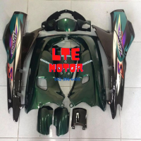 ราคา ชุดสี เฟรม Honda wave 100 เวฟ 100 เก่า wave 110 เก่า ปี 2003 ครบชุด13 ชิ้น สีเขียวเดิมท้ายดำ งานABS ติดสติกเกอร์ตามรูป พร้อมส่ง (5515338097)