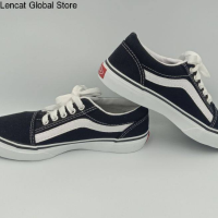 ราคา Lencat Global Store รองเท้าเซฟตี้แฟชั่นหัวเหล็ก สีดำขาว (18133519197)