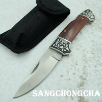 ราคา Sangchongcha Folding knife 7CR17MOV มีดพับ มีดพกพา มีดเดินป่า มีดสวยงาม มีดแคมป์ปิ้ง มีดพกเดินป่า มีดป้องกันตัว ดูคลาสสลิกมีคุณค่าน่าสะสม ใหญ่ ยาว 20 cm พร้อมระบบล็อคใบมีดที่แข็งแกร่ง lock back แถมซอง