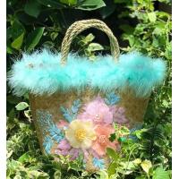 ราคา มาใหม่ กระเป๋าสานกระจูดลายดอกไม้3Dงานสวยดูดีมากขนาด 8 9 นิ้วทรงคิม (16927418212)