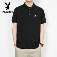 ราคา PLAYBOYเสื้อโปโลลำลองผู้ชายธุรกิจปุ่มคอปกแขนสั้นลายหน้าอกเสื้อแขนสั้นสีขาว สีน้ำเงินเข้ม น้ำเงิน สีกากีGuapai M 4XL (17758868510)