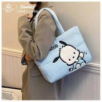 ราคา กระเป๋า Sanrio Character ทรงสะพายไหล่ งานลิขสิทธิ์แท้ มาใหม่งานปัก 3D สวยๆมีช่องขยายด้านข้าง ใส่ของได้เยอะขึ้น ไม่ปวดไหล่ น้ำหนักเบาเนื้อผ้ (20686923244)