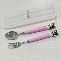 ราคา ช้อน ส้อม ลายการ์ตูน อวกาศ พร้อม กล่องใส (21083078294)