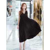 ราคา เดรสวีอัดพลีท Dress V Peet เดรสยาวอัดพีท เดรสอัดพลีทดารา เดรสเรียบหรูออกงาน เดรสคลุมท้อง (1555710274)