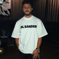 ราคา 2023 High quality new style JIL minimalist style high street OS version SANDER letter print Ying Caiers same style short sleeved trendy brand T shirt for men (20457669471)