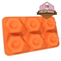 ราคา Freshyware พิมพ์ซิลิโคน หกเหลี่ยม Hexagon โดนัท มีรู 6หลุม ขนาด 6x6x2 8 cm พิมพ์ทำขนม พิมพ์วุ้น แม่พิมพ์ขนมเค้ก พิมพ์สบู่ แม่พิมพ์ขนมปัง Silicone Mold (352984883)