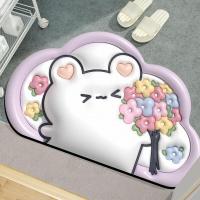 ราคา LEBI 3D ห้องน้ำปูพื้นเมฆสามมิติผ้าเช็ดเท้าในห้องน้ำเท้ากันลื่นเข้าพรมที่ประตูรูปเสือเสื่อดูดซับแห้งเร็วโคลนไดอะตอม (19722683288)