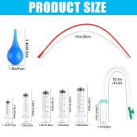 ราคา PDGCT ชุดหลอดให้อาหารลูกสุนัขลูกแมว11ชิ้นประกอบด้วยลูกแมว5ชิ้นเข็มป้อน5มล 10มล 20มล 30มล 60มล 4ชิ้นสีแดง8 FR ท่อให้อาหารยางและเป่าอากาศ1ชิ้นเครื่องดูดเสมหะสำหรับสัตว์เล็ก (19805727298)