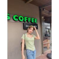 ราคา 61 เสื้อคอถ่วงแขนสั้นงานป้ายTOPSHOP (18301304823)