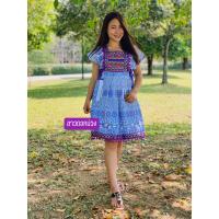 ราคา ชุดดอย ชุดพื้นเมือง เดรสกลาง สีสวยๆ แบบเดรส ยาว 35 นิ้ว ใส่คลุมท้อง ใส่เที่ยวฤดูหนาว ใส่แอ่วเหนือ (14008512282)