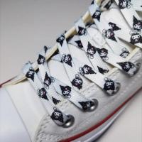 ราคา ใหม่120ซม 150ซม 1คู่ Sanrio Tali sepatu ceper Kuromi Hello Kitty ไม่ยืดหยุ่นเชือกผูกรองเท้าหนาลำลองเครื่องประดับ (21170477007)